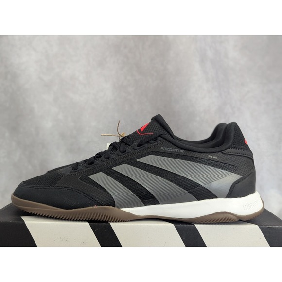 Adidas Predator League In Black Bred Red Indoor Soccer Sneaker Men 8.5 Women 9.5